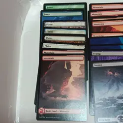Magic The Gathering Full Art Basic Land Card Lot Of 31 Mixed Sets - Image 2
