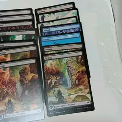 Magic The Gathering Full Art Basic Land Card Lot Of 31 Mixed Sets - Image 5