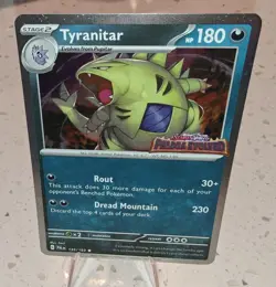 Tyranitar - 135/193 Pokemon Paldea Evolved Premium Collection Stamped Promo Card - Image 1
