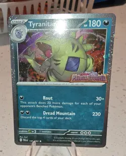 Tyranitar - 135/193 Pokemon Paldea Evolved Premium Collection Stamped Promo Card - Image 2