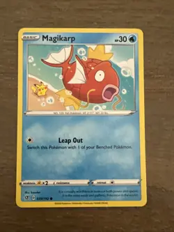 Flying Magikarp 039/192 LP Non Holo Pikachu on the Beach Art Pokemon Card! - Image 1