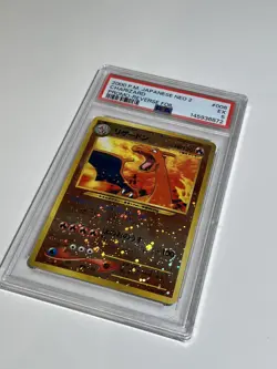 2000 Neo Premium File 2 Charizard Pokemon Card #006 Japanese Holo Promo PSA 5 - Image 4