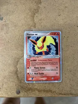 Pokemon TCG Flareon EX Holo Card 108/113 Delta Species 2005 Ultra Rare - Image 1