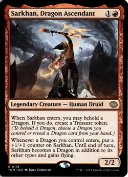 Sarkhan, Dragon Ascendant 118 TDM Tarkir: Dragonstorm NM - Image 1