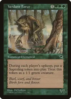 Magic The Gathering MTG VERDANT FORCE Tempest NM Near Mint - Image 1