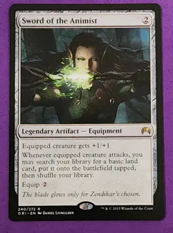 MTG Magic The Gathering - Sword of the Animist - Magic Origins NM - Image 1