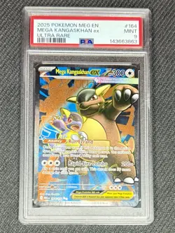 Pokemon TCG Mega Kangaskhan EX Ultra Rare 164/132 Me01 Holo PSA 9 2025 - Image 1