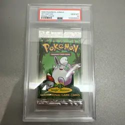 1999 Pokemon 1st Edition Jungle Booster Pack Wigglytuff artwork PSA 10 GEM MINT - Image 1
