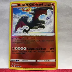 Radiant Charizard 020/159 RARE : Crown Zenith Holo Pokemon Card - Image 1