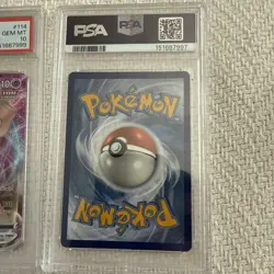 PSA 10 GEM MINT Mew VMAX Fusion Strike Full Art Holo SWSH 2021 Pokemon 114/264 - Image 2