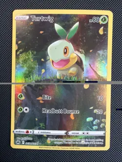 Pokemon TCG Turtwig Crown Zenith: Galarian Gallery Holo Holo Rare Card GG31/GG70 - Image 1