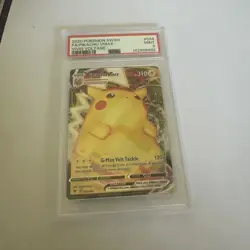 PIKACHU VMAX POKEMON SWSH VIVID VOLTAGE #044/185 PSA 9 MINT - Image 1