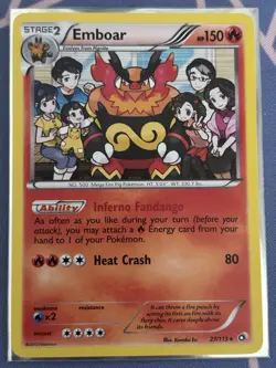 Pokemon Emboar 27/113 Legendary Treasures Holo NM Condition - Image 1