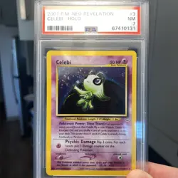 Pokemon Celebi Double Holo Neo Revelation 3/64 PSA 7 - Image 1