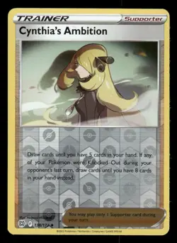 Cynthia's Ambition 138/172 Uncommon Brilliant Stars Pokemon Reverse Holo NM/M - Image 1