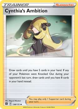 Cynthia's Ambition 138/172 Uncommon Brilliant Stars Pokemon Reverse Holo NM/M - Image 4