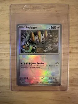 Regigigas (Master Ball Pattern) 086/131 Holo Prismatic Evolutions Pokemon NM - Image 1