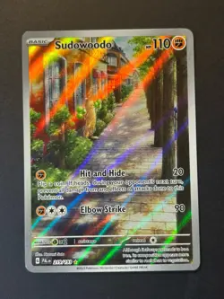 Pokemon TCG Sudowoodo 219/193 Paldea Evolved - Illustration Rare NM - Image 1