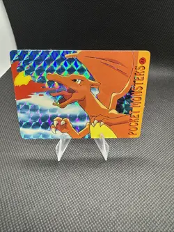 1999 Vintage Pocket Monsters Vending Prism - Classic Charizard Flamethrower #33 - Image 1