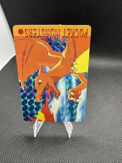 1999 Vintage Pocket Monsters Vending Prism - Classic Charizard Flamethrower #33 - Image 4