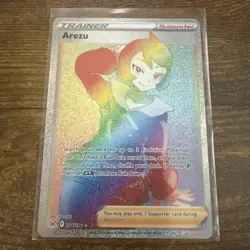 Pokemon TCG Arezu 204/196 Lost Origin Sword & Shield SECRET RARE TRAINER NM - Image 1