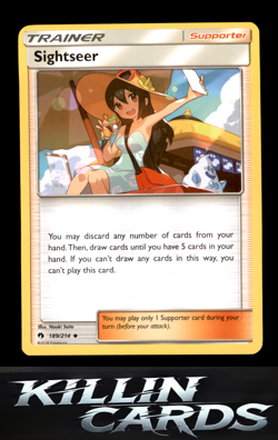 Sightseer 189/214 Uncommon SM - Lost Thunder Pokemon Card NM - Image 1