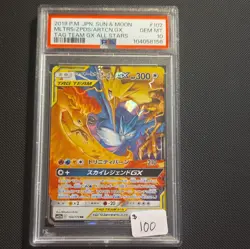 Pokemon Sm12a Tag Team GX All Stars Moltres Zapdos Articuno GX 102/173 JP PSA 10 - Image 1