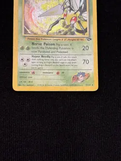 Pokemon Koga's Beedrill Holo Rare Gym Challenge 9/132 Eng 2000 Stage 2 80 HP - Image 3