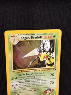 Pokemon Koga's Beedrill Holo Rare Gym Challenge 9/132 Eng 2000 Stage 2 80 HP - Image 4