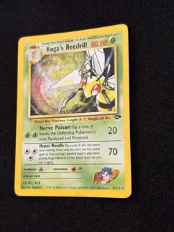 Pokemon Koga's Beedrill Holo Rare Gym Challenge 9/132 Eng 2000 Stage 2 80 HP - Image 5