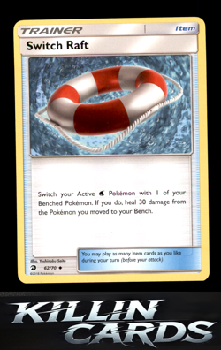 Switch Raft 62/70 Uncommon Dragon Majesty Pokemon Card NM - Image 1