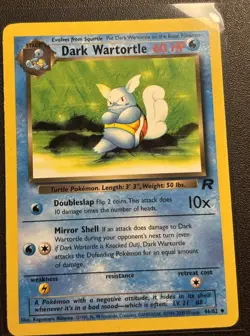 Squirtle 1st Ed Dark Wartortle Unlimited Team Rockets Pokemon - Image 3