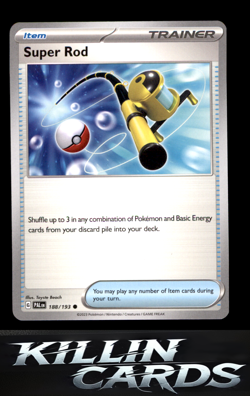 Super Rod - 188/193 188/193 Common SV02: Paldea Evolved Pokemon Card NM - Image 1