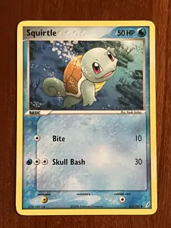 Squirtle 63/100 Non Holo EX Crystal Guardians Pokemon TCG - Image 1
