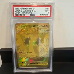 Pokemon Mega Charizard X EX 130/094 Phantasmal Flames Hyper Rare PSA 9 - Image 1