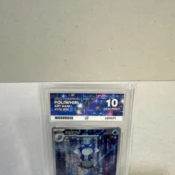 Pokemon TCG Poliwhirl Art Rare 176/165, Japanese 151, ACE 10 - Image 2