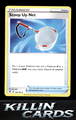 Scoop Up Net 165/192 Uncommon SWSH02: Rebel Clash Pokemon Card NM - Image 1