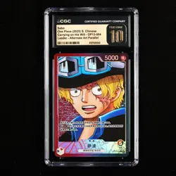 CGC 10 PRISTINE 2025 One Piece CHN Sabo OP13-004 L (Alt Art) - Image 2