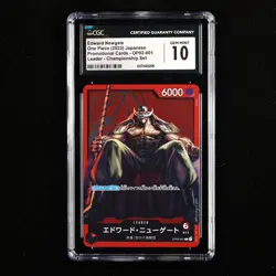 CGC 10 GEM MINT 2023 One Piece JPN Edward Newgate OP02-001 L - Image 1