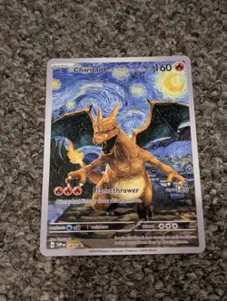 Charizard with The Starry Night Custom Pokemon Card - Image 1