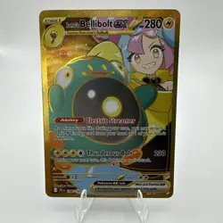 Pokemon Card Lono's Bellibolt EX Gold Journey Together 188/159 English Full Art - Image 1