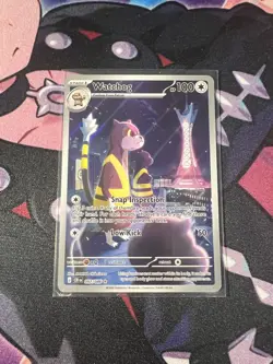 Pokemon TCG Card Watchog 097/086 Illustration Rare Mega Evolution Chaos Rising - Image 1