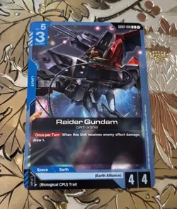 Gundam Card Game Raider Gundam Dual Impact GD02-010 U - Image 1