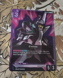 Gundam Card Game Zedas Dual Impact Rare GD02-057 R - Image 1