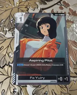 Gundam Card Game Aspiring Pilot Dual Impact GD02-120 C Fa Yuiry - Image 1