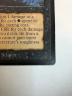 Magic the Gathering MTG Beta Edition: DRAIN LIFE Card NM/LP - Image 3
