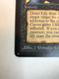 Magic the Gathering MTG Beta Edition: DRAIN LIFE Card NM/LP - Image 4