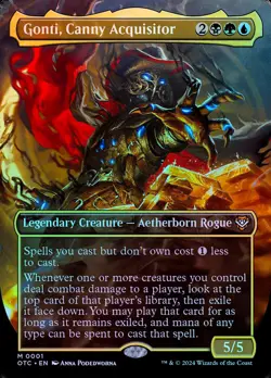 Gonti, Canny Acquisitor (Borderless) - Foil - MTG Cards Shop - Image 1