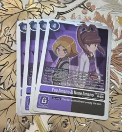 Digimon Card Game Playset Yuu Amano & Nene Amano EX10-064 R Sinister Order - Image 1