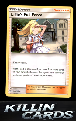 Lillie's Full Force 196/236 Uncommon SM - Cosmic Eclipse Pokemon Card NM - Image 1